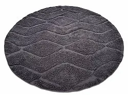 Tappeti rotondi - Brynn Natural Cotton Shaggy (nero)