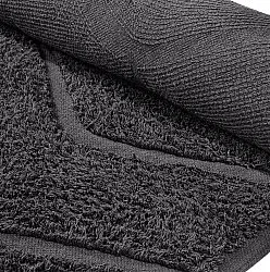 Tappeti rotondi - Brynn Natural Cotton Shaggy (nero)