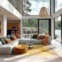 Tappeto Wilton - Budoni (grigio/beige/giallo)