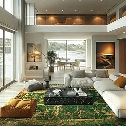 Tappeto Wilton - Cantoria (beige/verde)