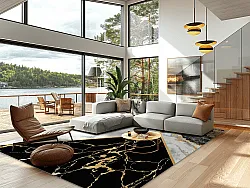 Tappeto Wilton - Cassa (grigio/nero/oro)