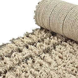 Tappeto A Pelo Lungo - Cataya Natural Cotton Shaggy (beige/tortora)