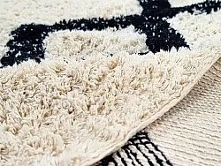 Tappeti rotondi - Chablis Natural Cotton Shaggy (offwhite/nero)