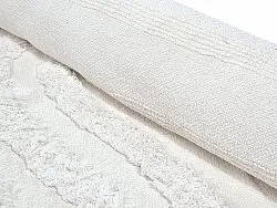 Tappeto A Pelo Lungo - Como Natural Cotton Shaggy (offwhite)