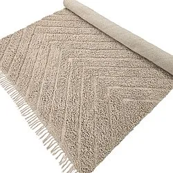 Tappeto A Pelo Lungo - Conara Natural Cotton Shaggy (beige)