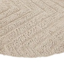 Tappeti rotondi - Conara Natural Cotton Shaggy (beige)