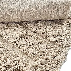 Tappeti rotondi - Conara Natural Cotton Shaggy (beige)
