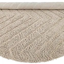 Tappeti rotondi - Conara Natural Cotton Shaggy (beige)