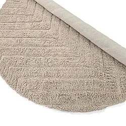 Tappeti rotondi - Conara Natural Cotton Shaggy (beige)