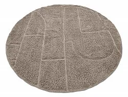 Tappeti rotondi - Cremona Natural Cotton Shaggy (tortora)
