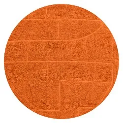 Tappeti rotondi - Cremona Natural Cotton Shaggy (arancia)