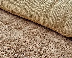 Tappeti rotondi - Ebba Natural Cotton Shaggy (marrone)