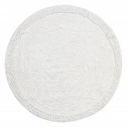 Tappeti rotondi - Ebba Natural Cotton Shaggy (offwhite)