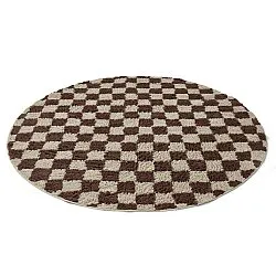 Tappeti rotondi - Elsey Natural Cotton Shaggy (beige/marrone)