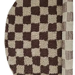 Tappeti rotondi - Elsey Natural Cotton Shaggy (beige/marrone)