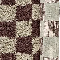 Tappeti rotondi - Elsey Natural Cotton Shaggy (beige/marrone)
