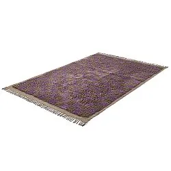 Tappeto A Pelo Lungo - Elsey Natural Cotton Shaggy (marrone/viola)