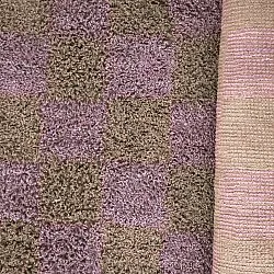 Tappeto A Pelo Lungo - Elsey Natural Cotton Shaggy (marrone/viola)