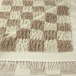Tappeto A Pelo Lungo - Elsey Natural Cotton Shaggy (crema/sabbia)