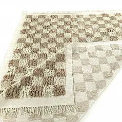 Tappeto A Pelo Lungo - Elsey Natural Cotton Shaggy (crema/sabbia)