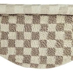 Tappeti rotondi - Elsey Natural Cotton Shaggy (crema/sabbia)