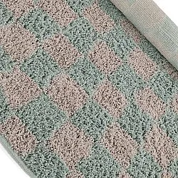 Tappeti rotondi - Elsey Natural Cotton Shaggy (grigio/rosa)