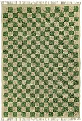 Tappeto A Pelo Lungo - Elsey Natural Cotton Shaggy (verde/beige)