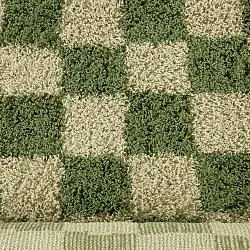 Tappeto A Pelo Lungo - Elsey Natural Cotton Shaggy (verde/beige)