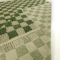 Tappeto A Pelo Lungo - Elsey Natural Cotton Shaggy (verde/beige)