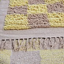 Tappeto A Pelo Lungo - Elsey Natural Cotton Shaggy (giallo/beige)