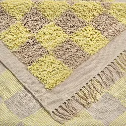 Tappeto A Pelo Lungo - Elsey Natural Cotton Shaggy (giallo/beige)