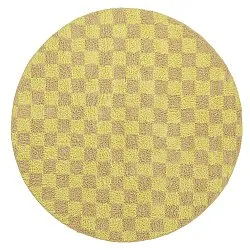 Tappeti rotondi - Elsey Natural Cotton Shaggy (giallo/beige)