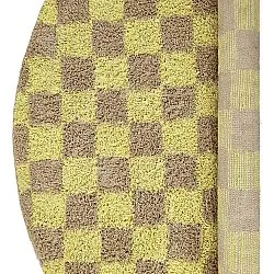 Tappeti rotondi - Elsey Natural Cotton Shaggy (giallo/beige)