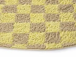 Tappeti rotondi - Elsey Natural Cotton Shaggy (giallo/beige)