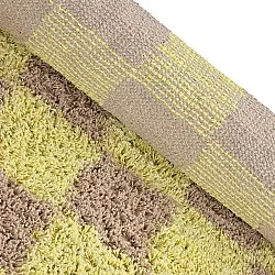Tappeti rotondi - Elsey Natural Cotton Shaggy (giallo/beige)