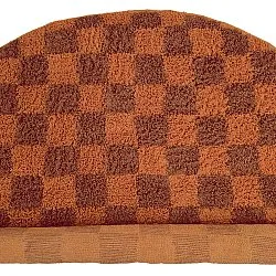 Tappeti rotondi - Elsey Natural Cotton Shaggy (arancione/rosso)
