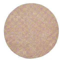Tappeti rotondi - Elsey Natural Cotton Shaggy (rosa/arancione)