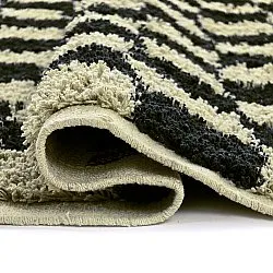 Tappeto A Pelo Lungo - Elsey Natural Cotton Shaggy (nero/beige)