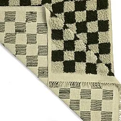 Tappeto A Pelo Lungo - Elsey Natural Cotton Shaggy (nero/beige)