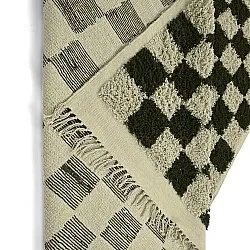 Tappeto A Pelo Lungo - Elsey Natural Cotton Shaggy (nero/beige)