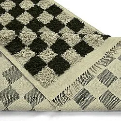 Tappeto A Pelo Lungo - Elsey Natural Cotton Shaggy (nero/beige)