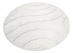 Tappeti rotondi - Emilia Natural Cotton Shaggy (offwhite)