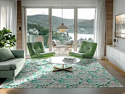 Tappeto Wilton - Evelina (verde/multiplo)