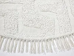 Tappeti rotondi - Fallon Natural Cotton Shaggy (offwhite)
