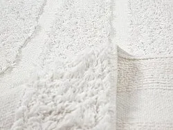 Tappeti rotondi - Fallon Natural Cotton Shaggy (offwhite)