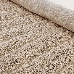 Tappeti rotondi - Farley Natural Cotton Shaggy (beige)