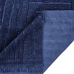 Tappeto A Pelo Lungo - Farley Natural Cotton Shaggy (blu)