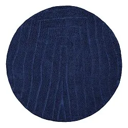 Tappeti rotondi - Farley Natural Cotton Shaggy (blu)