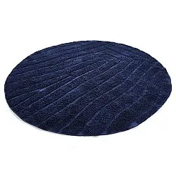 Tappeti rotondi - Farley Natural Cotton Shaggy (blu)