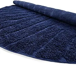 Tappeti rotondi - Farley Natural Cotton Shaggy (blu)
